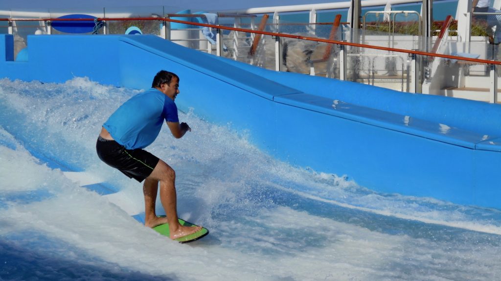 Flowrider onboard the Explorer of the Seas. Something for everyone on a one-way cruise. www.gypsyat6.com