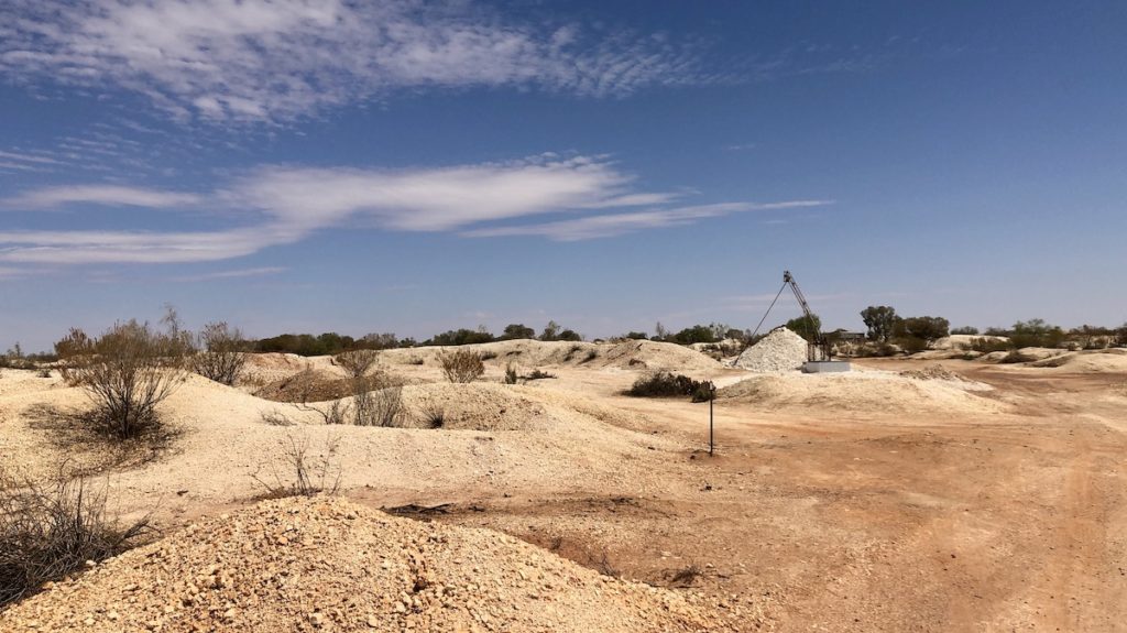 Opal Mining Fields at White Cliffs, South Australia. Many abandoned, but some still operating. www.gypsyat60.com
