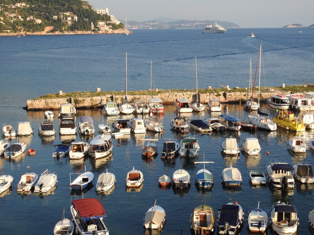 The Bustling Boat Harbour of Dubrovnik