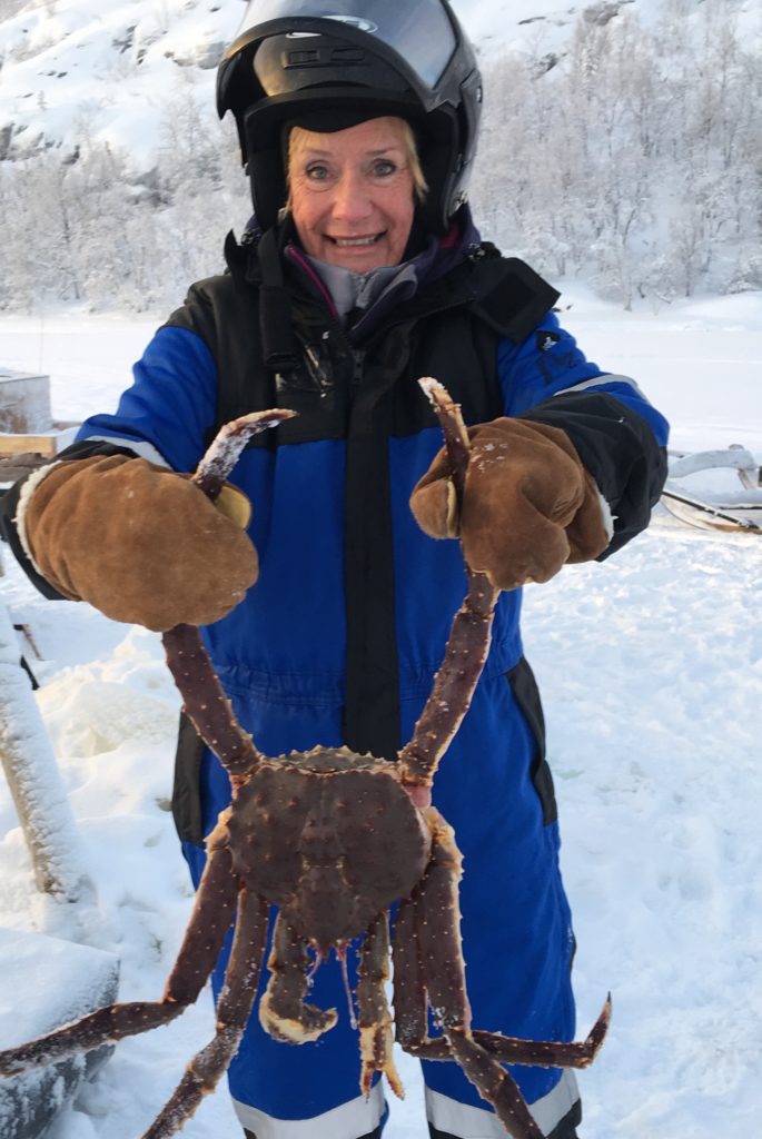 Arctic King Crab fished out of a frozen fjord at Kirkenes, Finland. https://www.gypsyat60.com