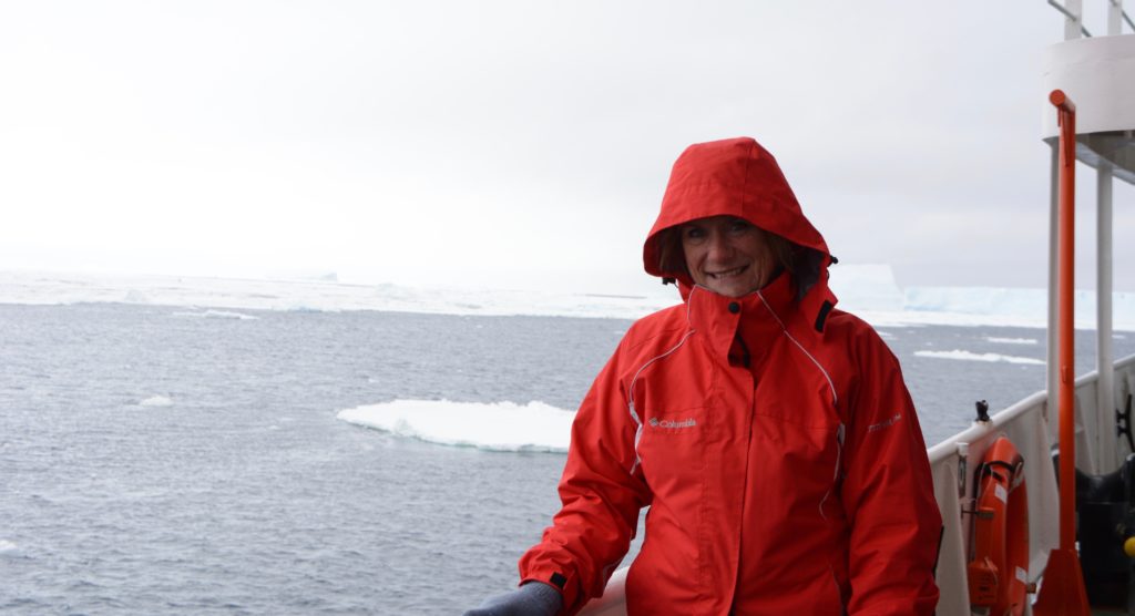 My frozen smile in Antarctica!while on a photo expedition with Jo Van Os tours. On board the MS Ushuaia. www.gypsyat60.com