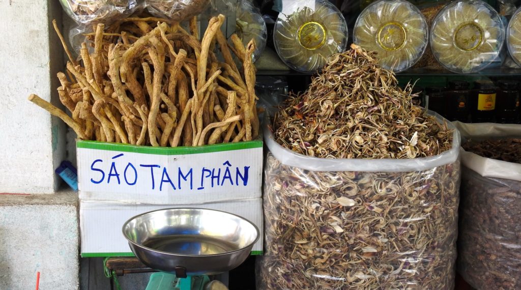 Shaved Cinnamon ready for Sale, Chinatown, Ho Chi Minh, Vietnam. www.gypsyat60.com
