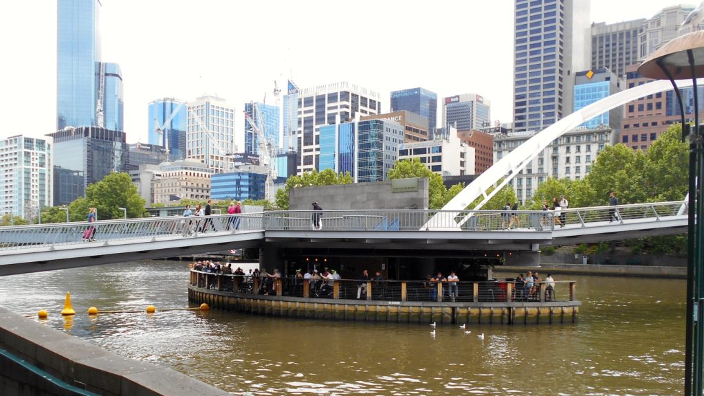 The floating Ponyfish Bar, Yarra River, Melbourne City. www.gypsyat60.com